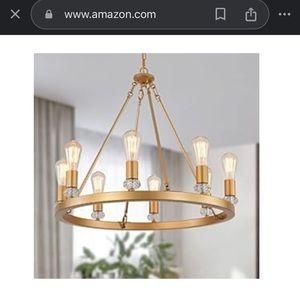 Brand New: Rustic Modern Farmhouse 8-light Chandelier. Still in original box.